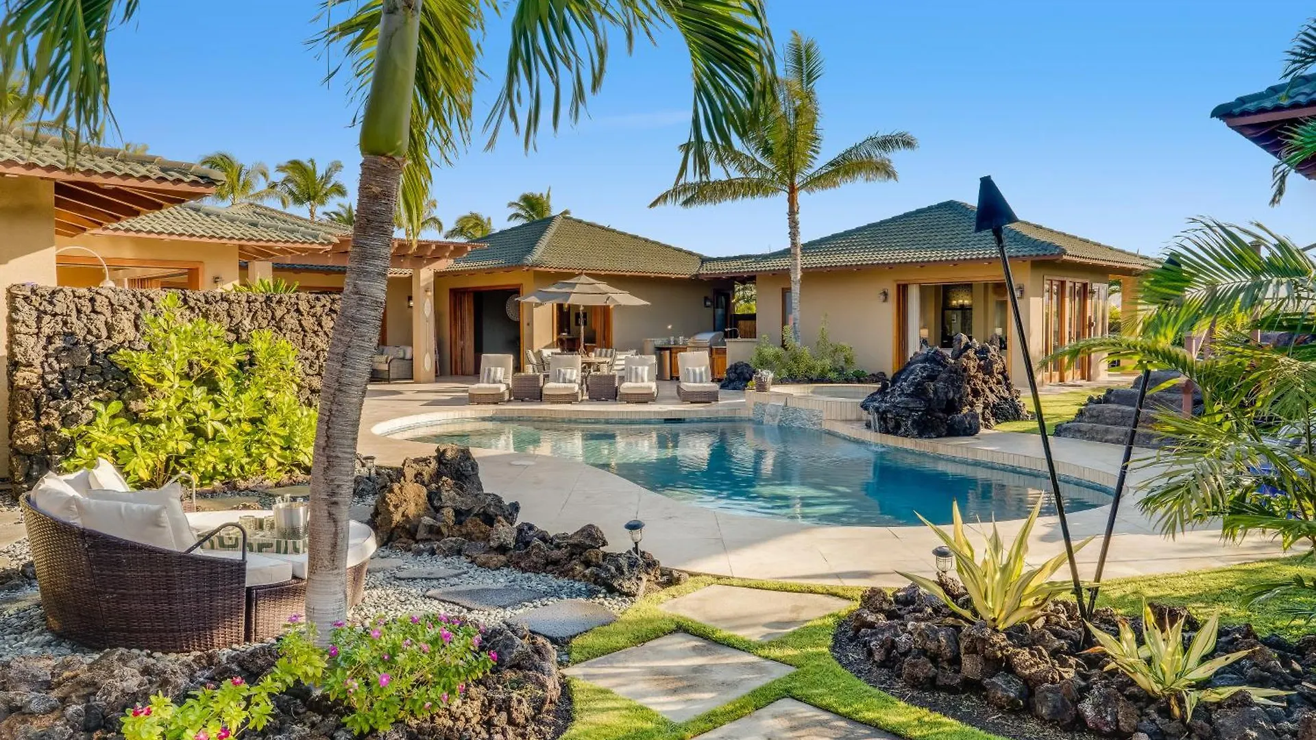펜션 Hale Mele Polynesian Pod Style Home With Private Pool, Hot Tub, E-Bikes And Golf Cart 와이콜로아 빌리지